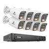 ANNKE 8MP Security Camera System, 16CH NVR Recorder with AI Human/Vehicle Detection, 8X 4K Bullet PoE Cams with Color Night Vision, 2-Way Talk, Compatible with Alexa, IP67 Weatherproof, NO HDD view 1