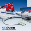 Acer USB C Hub with 4K HDMI, 9-in-1 USB C to Ethernet Adapter, 5Gbps USBA 3.0 Docking Station, VGA Splitter, SD Card Reader, PD 100W Charging for MacBook, Acer, Laptops, Surface and More (Green) view 3