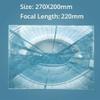 Microscope Observation 270x200mm Plastic Optical Fresnel Lens Focal Length 220mm Plane Magnifier DIY Projector Solar Condensor view 2