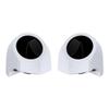Advanblack White Onyx Pearl Tour Trunk Pack Speaker Pods 6.5" Rear Audio Housing Color Matched Fit Harley King Tour Trunk Pack view 1