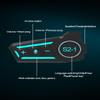 SolWoods Motorcycle Bluetooth Headset Speaker Skiing Earphone Waterproof Bluetooth Helmet Headset with Noise Cancellation Ultra-Thin Wireless Headphones for All Helmets (RGB Light) view 2