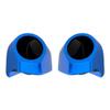 Advanblack Blue Burst Tour Trunk Pack Speaker Pods 6.5" Rear Audio Housing Color Matched Fit Harley King Tour Trunk Pack view 1