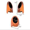 Advanblack Blue Burst Tour Trunk Pack Speaker Pods 6.5" Rear Audio Housing Color Matched Fit Harley King Tour Trunk Pack view 2