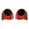 Advanblack Red Rock Tour Trunk Pack Speaker Pods 6.5" Rear Audio Housing Color Matched Fit Harley King Tour Trunk Pack view 1
