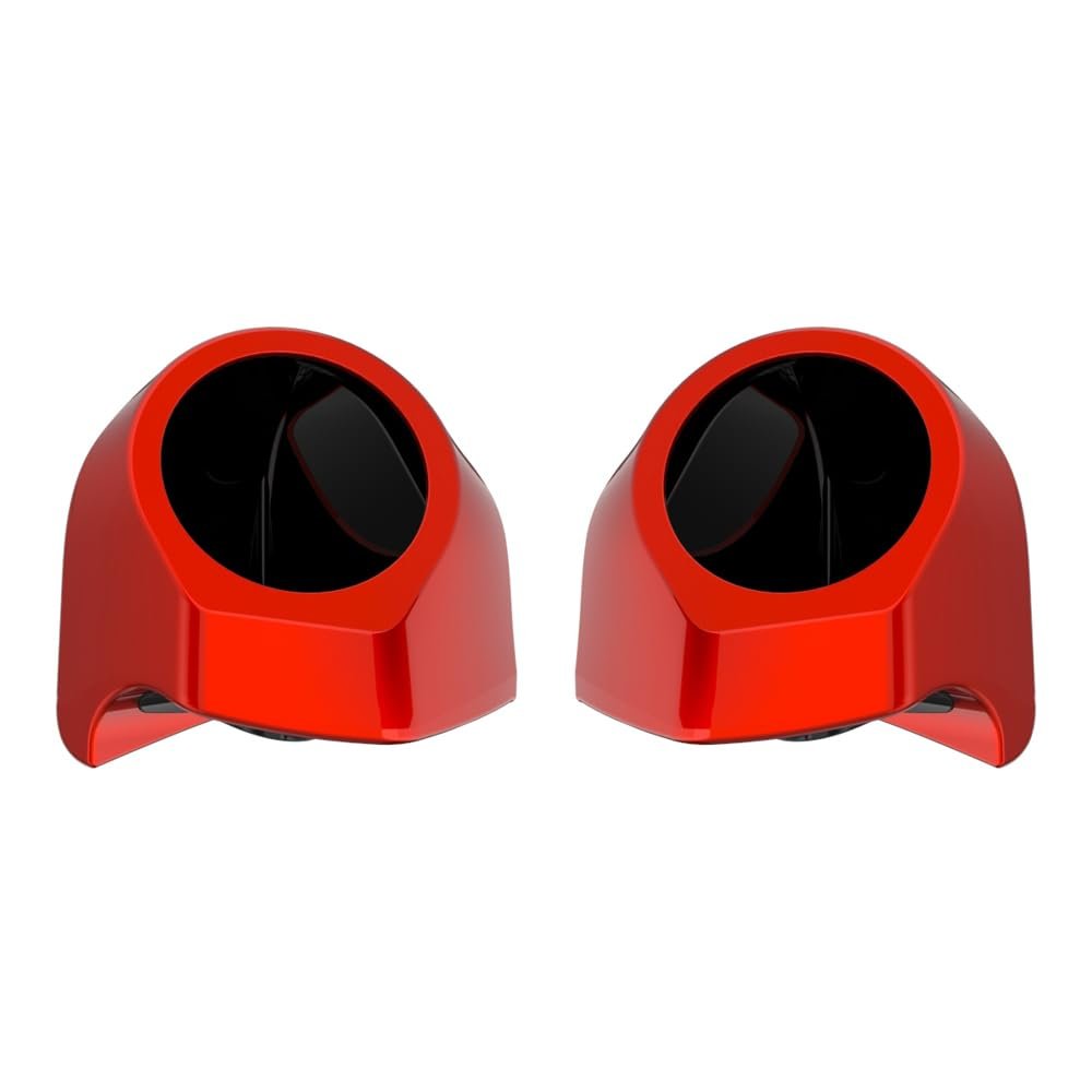 Advanblack Whiskey Fire Tour Trunk Pack Speaker Pods 6.5" Rear Audio Housing Color Matched Fit Harley King Tour Trunk Pack