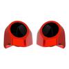 Advanblack Whiskey Fire Tour Trunk Pack Speaker Pods 6.5" Rear Audio Housing Color Matched Fit Harley King Tour Trunk Pack view 1