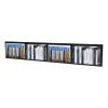 CD Storage Shelf, 34 Inch Media Storage Rack, Cube Storage Organizer Floating Shelf, Wall Mounted Video Games CD DVD Organizer Metal Shelf for Study, Bedroom,Office,Living room (5 Pcs, Black) view 1