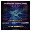 CUIYMXSC 22.1in 3D Hologram Fan, Holographic Projector, App & Remote Control Halloween Christmas for Shop Christmas Party Advertising Display view 2