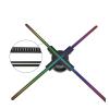 CUIYMXSC 3D Fan Holographic Projector, Advertising Light WiFi Control LED Sign Three-Dimensional Projector for Christmas Party Advertising Display (52CM) view 1