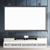Hoiweqr 60"/70" Indoor and Outdoor Projector Screen for Movies Or Presentations - 4K HD 4:3/16:9 Projection Screen, Projector Screens Pull Down for Backyard Movie Night, Home Cinema(4:3,60in) view 2