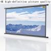 Hoiweqr 60"/70" Indoor and Outdoor Projector Screen for Movies Or Presentations - 4K HD 4:3/16:9 Projection Screen, Projector Screens Pull Down for Backyard Movie Night, Home Cinema(4:3,60in) view 3