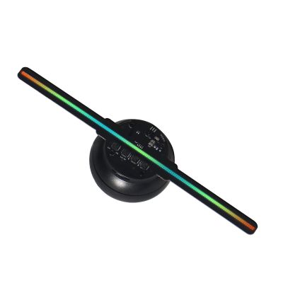 CUIYMXSC 6.3IN 3D Holographic Fan, Holographic Projector, HD Flicker Free Screen Control Halloween Christmas for Shop Bar Party Advertising Display