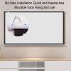 30" , 40" , 50" , 60" , 72" Portable Projector Screen, Movie Screen Winkle-Free Projection Screen, Manual Retractable Pull-Out Style, Wall Mountable Practical Projection Curtain For Indoor Outdoor(4:3 view 2