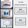 30" , 40" , 50" , 60" , 72" Portable Projector Screen, Movie Screen Winkle-Free Projection Screen, Manual Retractable Pull-Out Style, Wall Mountable Practical Projection Curtain For Indoor Outdoor(4:3 view 3