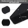 1" x16Ft Hook and Loop Straps with 25 Metal Buckles, Adjustable Fastening Cable Straps, Free Cut Length, Reusable Nylon Cable Ties for Organizer or Storage, Black view 4