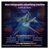 CUIYMXSC 3D Hologram Fan, Holographic Projector, 3D Holographic Advertising Machine Halloween for Shop Christmas Party Advertising Display view 3
