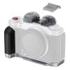 SMALLRIG X-M5 Handgrip L-Shape Grip for FUJIFILM X-M5, Built-in Quick Release Plate for Arca, Lightweight Silicone Side Handle, Includes Windshield with Cold Shoe Adapter (Sliver) - 4875 view 1