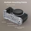 SMALLRIG X-M5 Handgrip L-Shape Grip for FUJIFILM X-M5, Built-in Quick Release Plate for Arca, Lightweight Silicone Side Handle, Includes Windshield with Cold Shoe Adapter (Sliver) - 4875 view 3