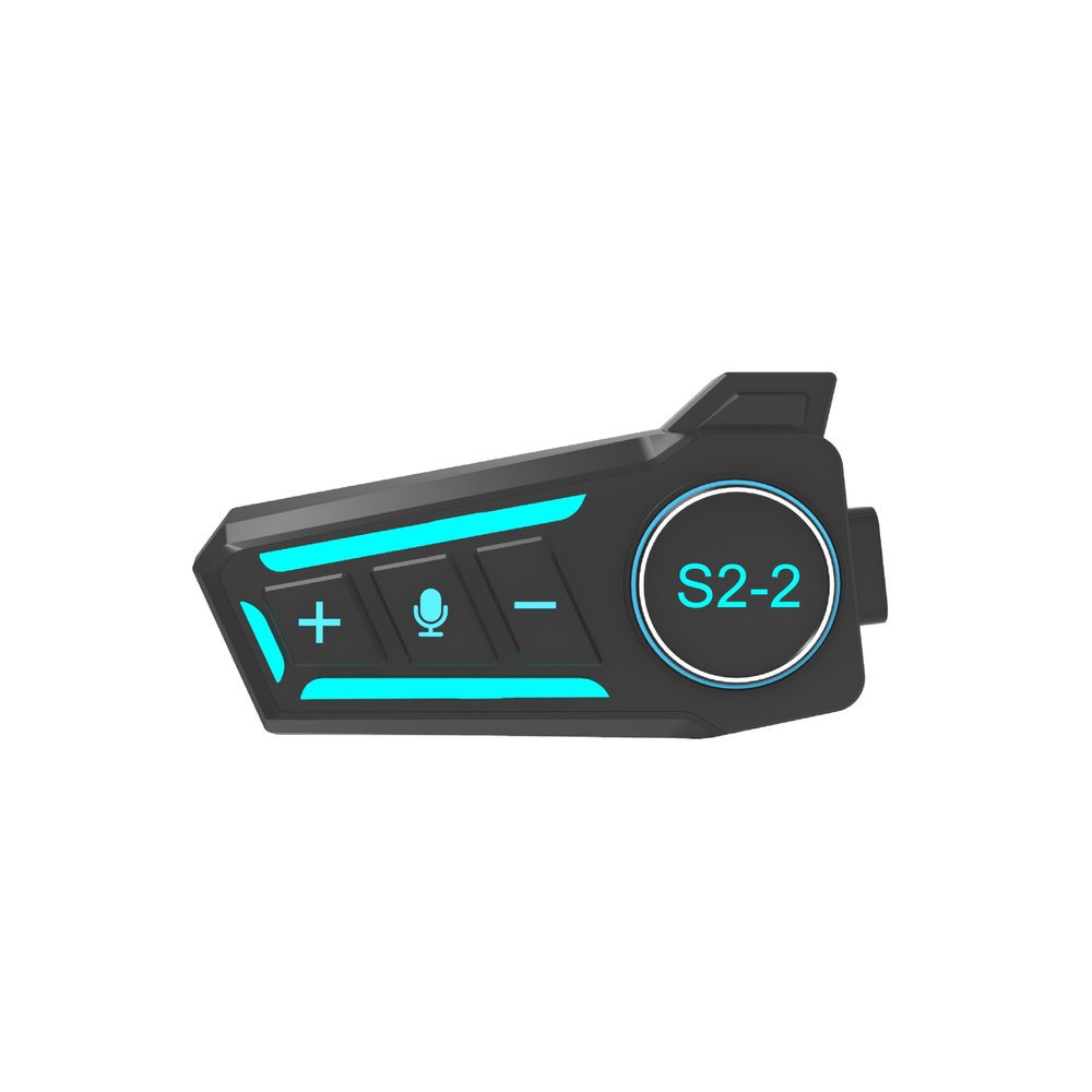 SolWoods Motorcycle Intercom Headset USB C Interface Communication System AI Voice Assistant IP67 Waterproof Automatic Answer Noise Cancellation Motorbike-Helmet-Wireless-Intercom-Headset (1 Pack)