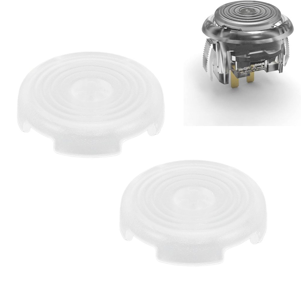 12Pcs Joystick Caps Replacement, Gaming Caps with 20.2mm Diameter for Sallybox for Fightingbox for Slimbox Keyboards, ABS Material, Easy to Install (Transparent)