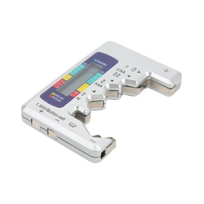LCD Screen Readout Digital Battery Capacity Tester, Support D C N AAA AA 9V 1.5V Button Cell Analyzer for Carbon Zinc Rechargeable Batteries, with Stable Structure,