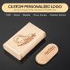 100Pack Personalized Wooden/Bamboo USB 3.0 Flash Drive 4GB - Handmade Custom Engraved Memory Stick for Wedding, Corporate Gifts, Promotions, Events (Containing Exquisite Bags) view 2