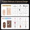 100Pack Personalized Wooden/Bamboo USB 3.0 Flash Drive 4GB - Handmade Custom Engraved Memory Stick for Wedding, Corporate Gifts, Promotions, Events (Containing Exquisite Bags) view 4
