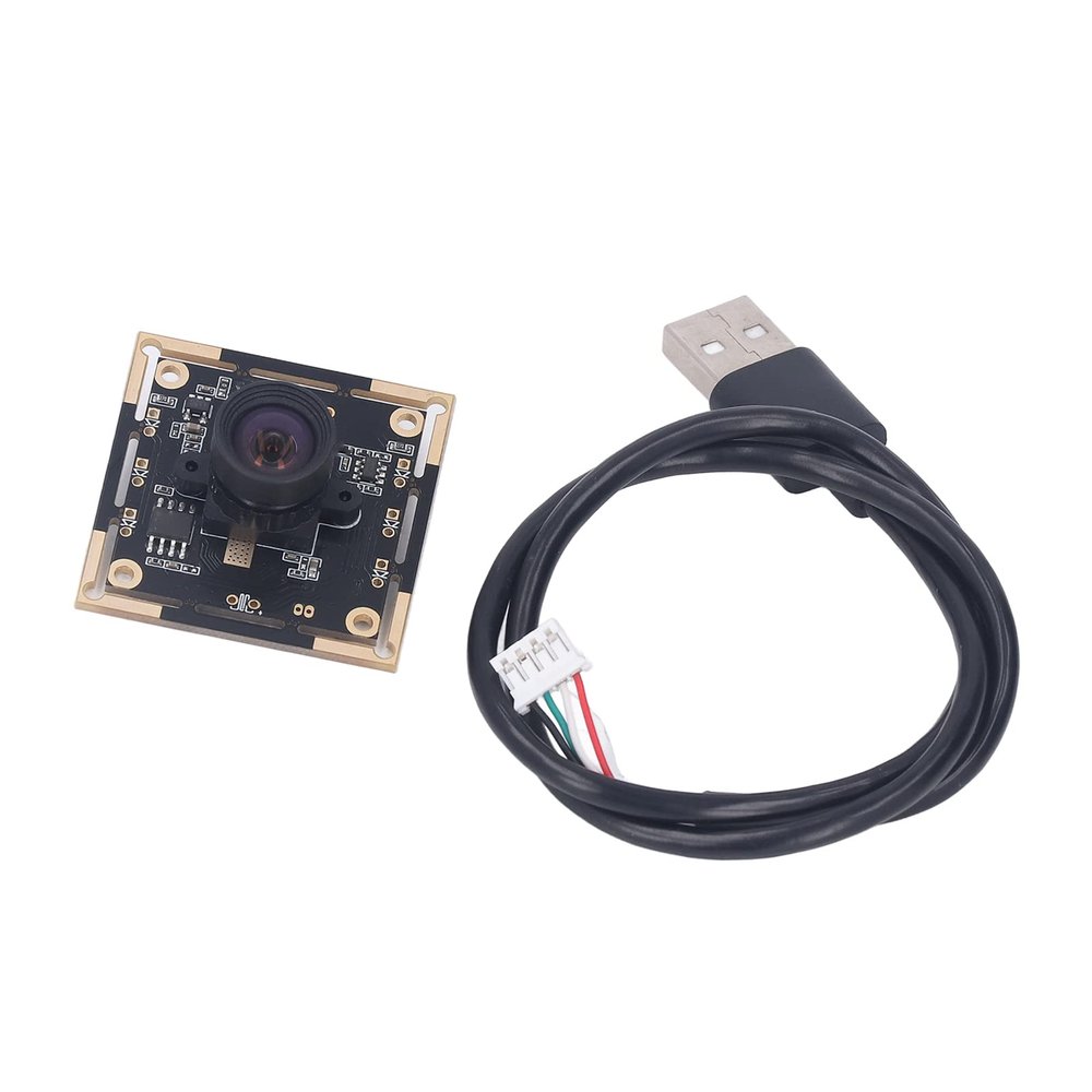 1MP USB Camera Module with 100 Panorama View,QR & Face Recognition,Plug and Play for PC,MJPEG Output,Includes Cable 3pcs Set