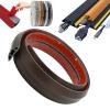 Cable Floor Cover Protector Trunking -Self-Adhesive Cable WireManagement-Electrical Cable Shield Cover& Wire Management Hider(Black Walnut Grain,1m*4cm) view 1