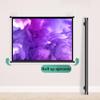JKSTDPV Outdoor Projector Screen Pull Down Manual Movie Screen Home Theater Projection Screen 4:3 16:9 Format, 30 40 50 60 72inch(60inch 4:3) view 2