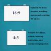 JKSTDPV Outdoor Projector Screen Pull Down Manual Movie Screen Home Theater Projection Screen 4:3 16:9 Format, 30 40 50 60 72inch(60inch 4:3) view 4