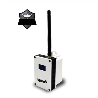 ATAK-Enabled S5 Beacon XL+ with Dual Solar-Powered Efficiency, LoRa Off-Grid Mesh Communicator, and Meshtastic - Fully Flashed Hiking Gear by spec5 (White/Black)