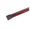 Chunsu Single Sleeved 6Pin to SATA Power Cable 18AWG for Type 4(30cm,Black-Red) view 1