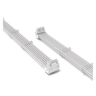 Chunsu 600W 12VHPWR Male to Female Extension Cable 35cm 90degree for RTX4080 4090Ti 5.0 12+4Pin/16Pin PCIE 5.0 Adapter Cable(Full White 4P Out)