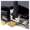 Chunsu Graphic Card 4Pin PWM Fan Adapter GPU Motherboard Cable Compatible with 4pin and 3pin Fan Black Sleeved 30cm view 3