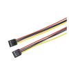 Chunsu ITX FDD Floppy 4Pin Female to 4Pin Female Small 4pin Converter Power Supply Leads Cable Cord-30CM 50CM(30cm) view 2