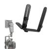 L Shape Camera Flash Bracket Aluminum Alloy Softboxes Backgrounds for DSLR Camera view 4