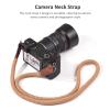 100cm Camera Strap Vintage Shoulder Sling, Climbing Rope Camera Strap with Leather Minimizing Strain, Ideal for SLR DSLR Digital Mirrorless Cameras, (Black,Green,Brown(optional) view 4