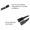Chunsu RGB 4pin Fan Hub Splitter Adapter Cable for RGB Hub, Lighting Node Core-10cm view 3