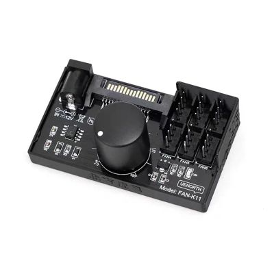 Chunsu Computer Fan Speed Controller/High Power Hub Sata DC Power Controller NAS Server Fan Speed Control PWM Speed Regulation