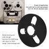 Empty Tape Reel, 10 Inch 3 Holes 1/4 Opening Empty Reel, Aluminum Alloy Open Reel Sound Tape Empty Reel Opening Machine Part for TEAC (Black) view 3