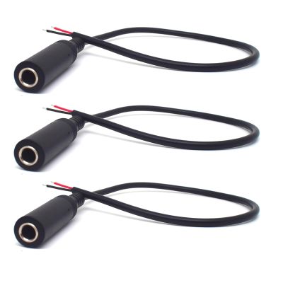 EAHOSUCC 3PCS 0.3M/1FT 6.35mm Female Plug Open End6.35mm Speaker Wire to Aux 1/4 TS Cable for Replacement 2 Pole Jack Cable Wire