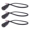 EAHOSUCC 3PCS 0.3M/1FT 6.35mm Female Plug Open End6.35mm Speaker Wire to Aux 1/4 TS Cable for Replacement 2 Pole Jack Cable Wire view 1