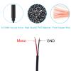 EAHOSUCC 3PCS 0.3M/1FT 6.35mm Female Plug Open End6.35mm Speaker Wire to Aux 1/4 TS Cable for Replacement 2 Pole Jack Cable Wire view 4