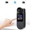 banapoy Body Camera, 1.5 Screen Wearable Body Worn Camcorder with 180 Rotatable Lens, 140 Wide Angle Lens, Motion Detection, with Clip Magnetic for Outdoor Riding, Cycling view 3