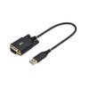 StarTech 1ft/30cm USB to Serial Adapter Cable, COM Retention, FTDI, USB-A to DB9 RS232, Interchangeable DB9 Nuts/Screws view 2