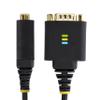 StarTech 1ft/30cm USB to Serial Adapter Cable, COM Retention, FTDI, USB-A to DB9 RS232, Interchangeable DB9 Nuts/Screws view 3