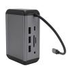 12 in 1 USB C Hub Aluminum Alloy VGA PD RJ45 USB3.0 Type C Docking Station for Laptop Computer view 3