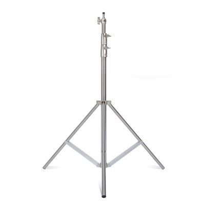 280cm Stainless Steel Tripod Metal Stand Air Pressure Bearing 15kg for Ring Light Live and Photography Softbox