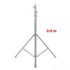 280cm Stainless Steel Tripod Metal Stand Air Pressure Bearing 15kg for Ring Light Live and Photography Softbox view 2